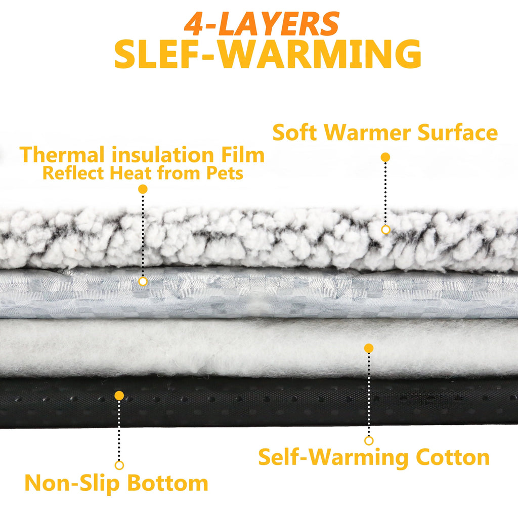 Self-Warming Pet Mat – Cozy Heated Bed for Cats & Small Dogs