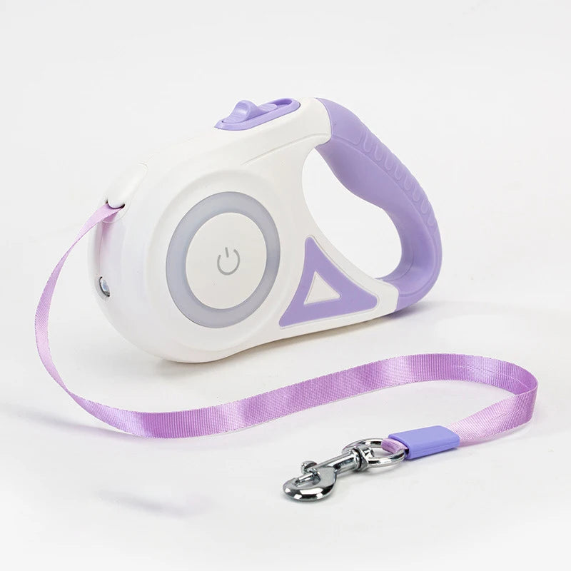 Dog Leash Retractable Leash And Dog Collar Spotlight Automatic Pet Dog Cat Traction Rope For Small Medium Dogs Pet Product