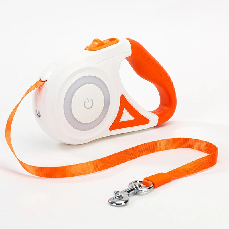 Dog Leash Retractable Leash And Dog Collar Spotlight Automatic Pet Dog Cat Traction Rope For Small Medium Dogs Pet Product