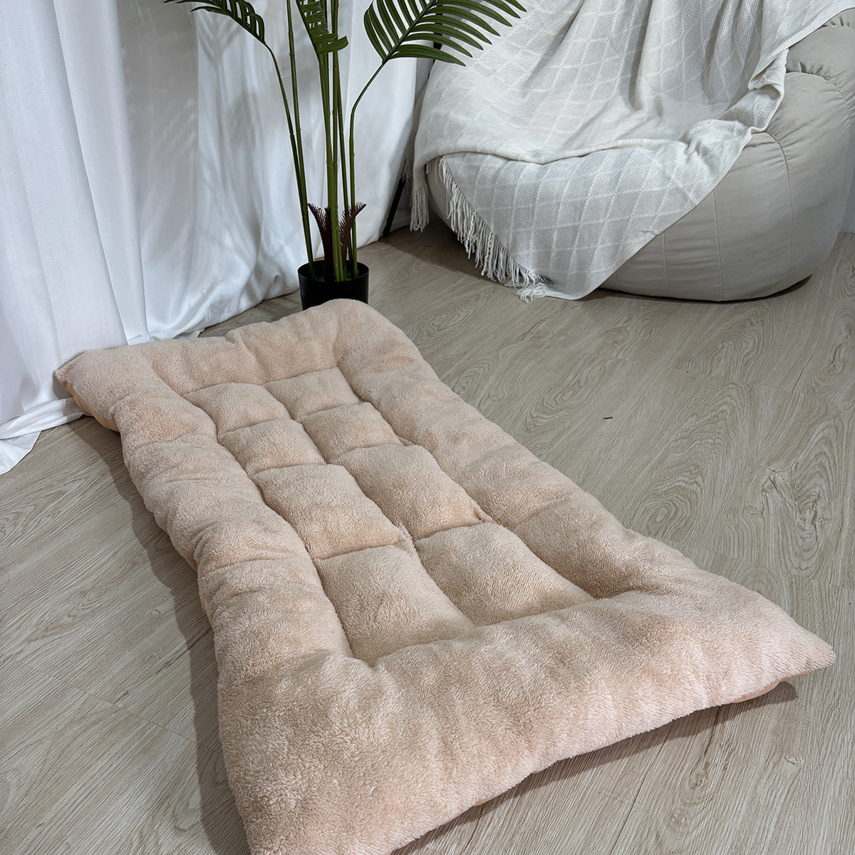 EJVS™  Dog Bed Mat Large Size Sleeping Pad for Winter Use Keep Warm Double-sided Use Golden Retriever Stress-relieving Sleeping Pad