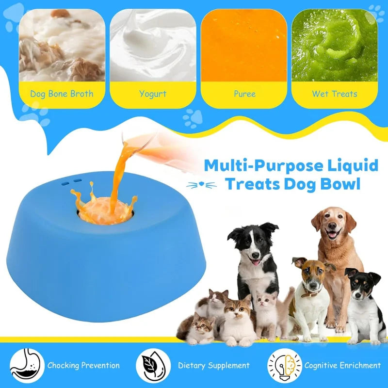 Anti-Anxiety Dog Slow Feeder Bowl | Non-Slip Lick Mat & Toy