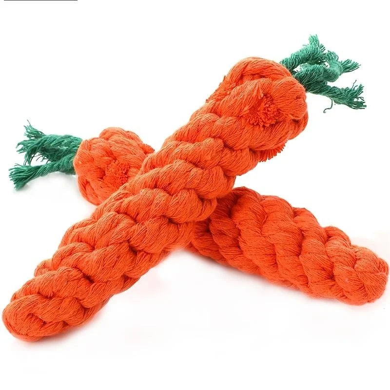 Anti-Anxiety Carrot Knot Chew Toy for Dogs for Small to Medium Dogs | Durable Dog Toys