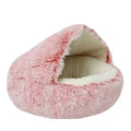 2 In 1 Dog And Cat Bed Pet Winter Bed Round Plush Warm Bed House Soft Long Plush Pets Bed Pet Products