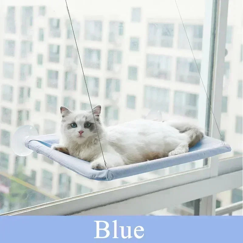 Winter Cat Window Hanging Hammock Bed Suction Cup Space Saving All Seasons Easy Install Pet Bed Cat Climbing Frame