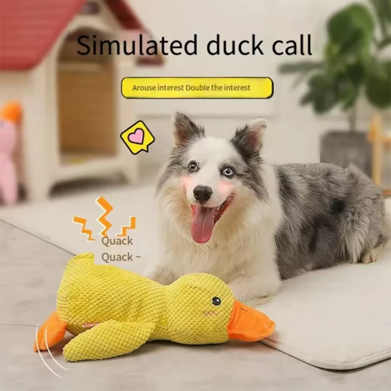 Duck Bite Resistant Dog Interactive Plush Toy