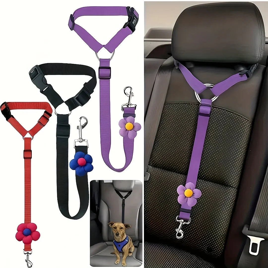 Dog Car Seat Belt Tether For Vehicle Safety Harness