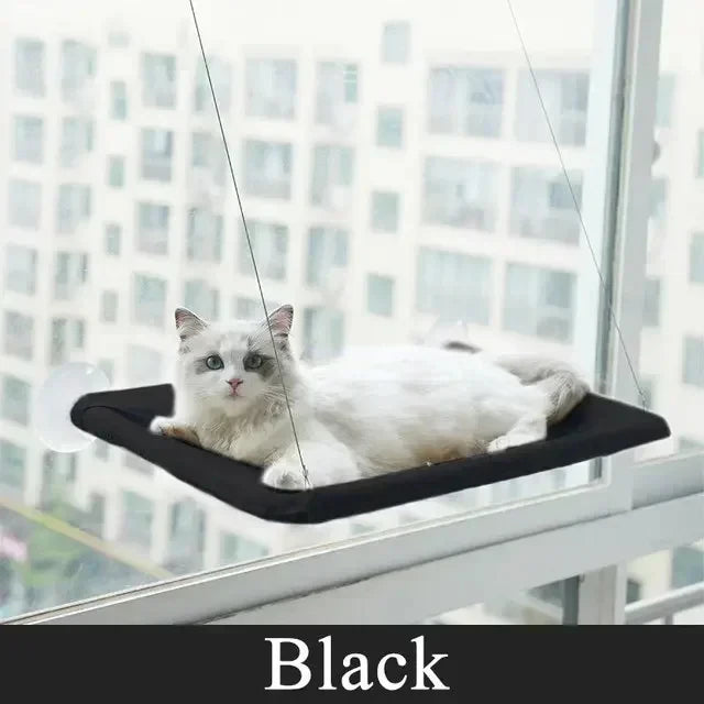 Winter Cat Window Hanging Hammock Bed Suction Cup Space Saving All Seasons Easy Install Pet Bed Cat Climbing Frame