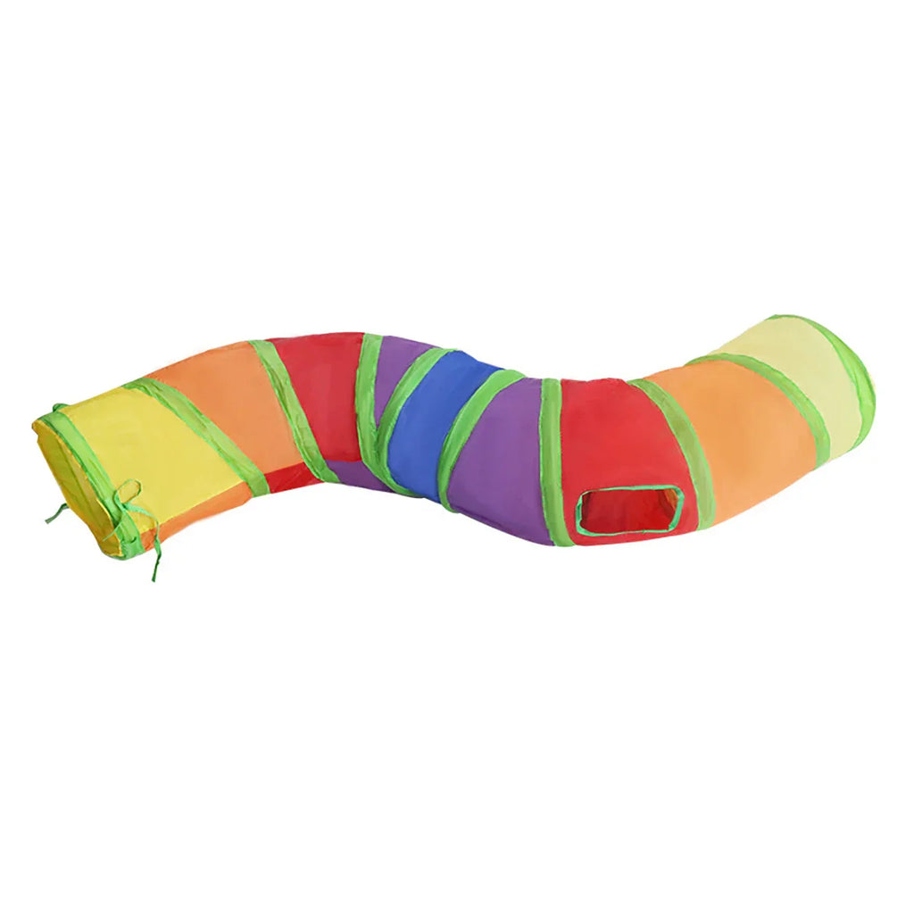 Cat Tunnel Tube Kitty Tunnel Bored Cat Pet Toys Peek Hole Toy Interactive for Indoor Cats Exercise Fun Reduce Anxiety Durable