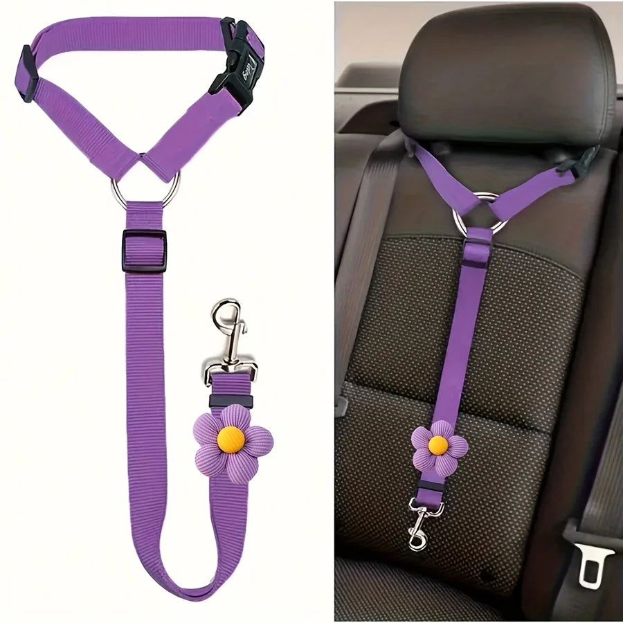Dog Car Seat Belt Tether For Vehicle Safety Harness