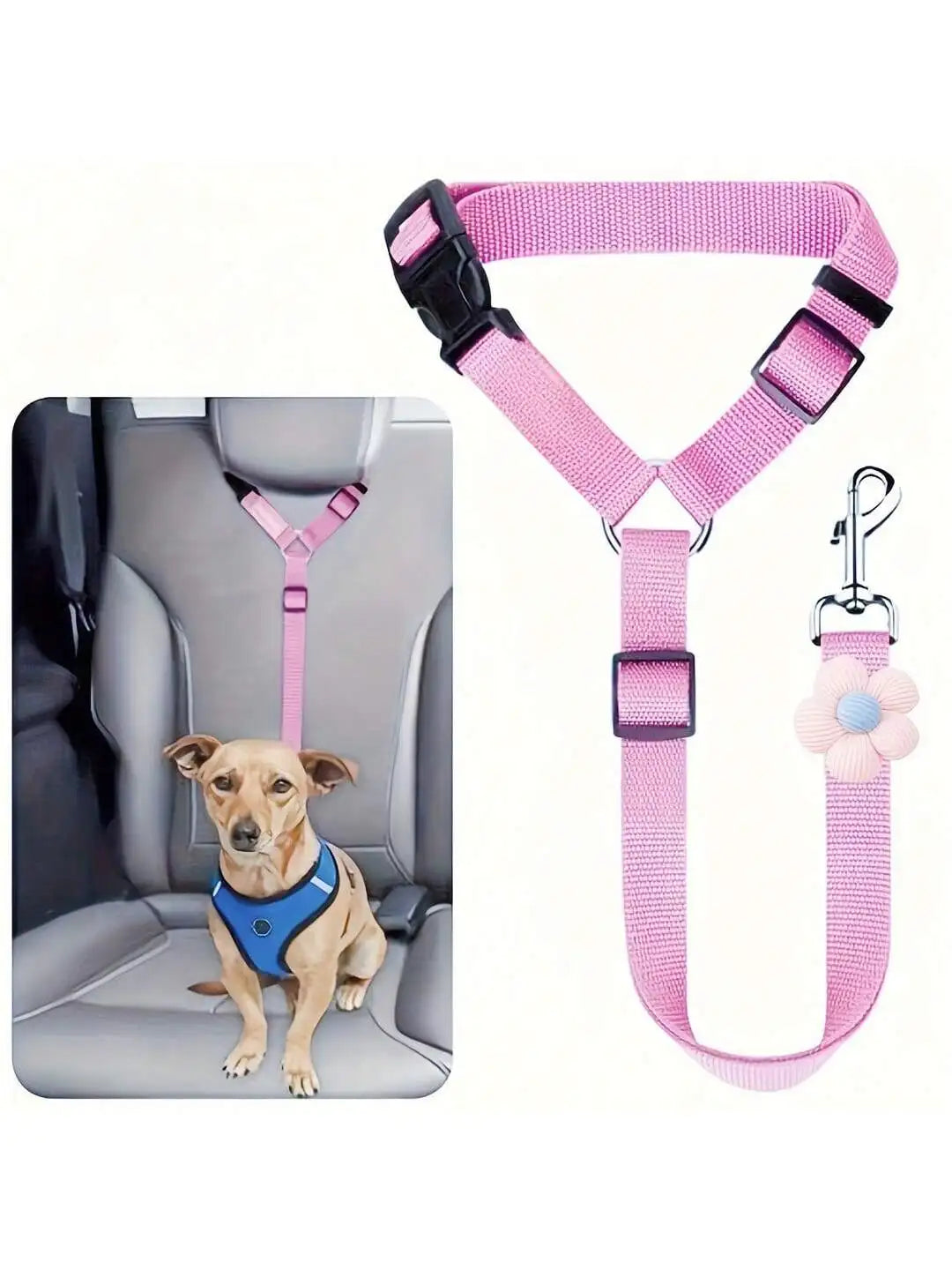 Dog Car Seat Belt Tether For Vehicle Safety Harness