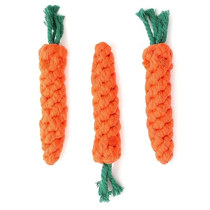 Anti-Anxiety Carrot Knot Chew Toy for Dogs for Small to Medium Dogs | Durable Dog Toys
