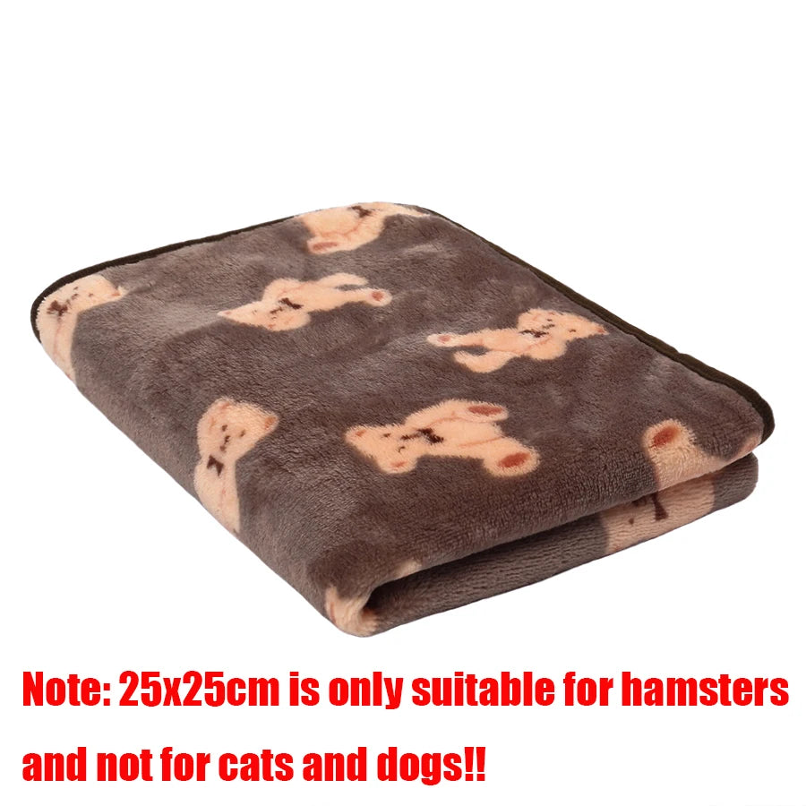 Soft Fluffy Pet Blanket Fleece Paw Print Mat for Dogs