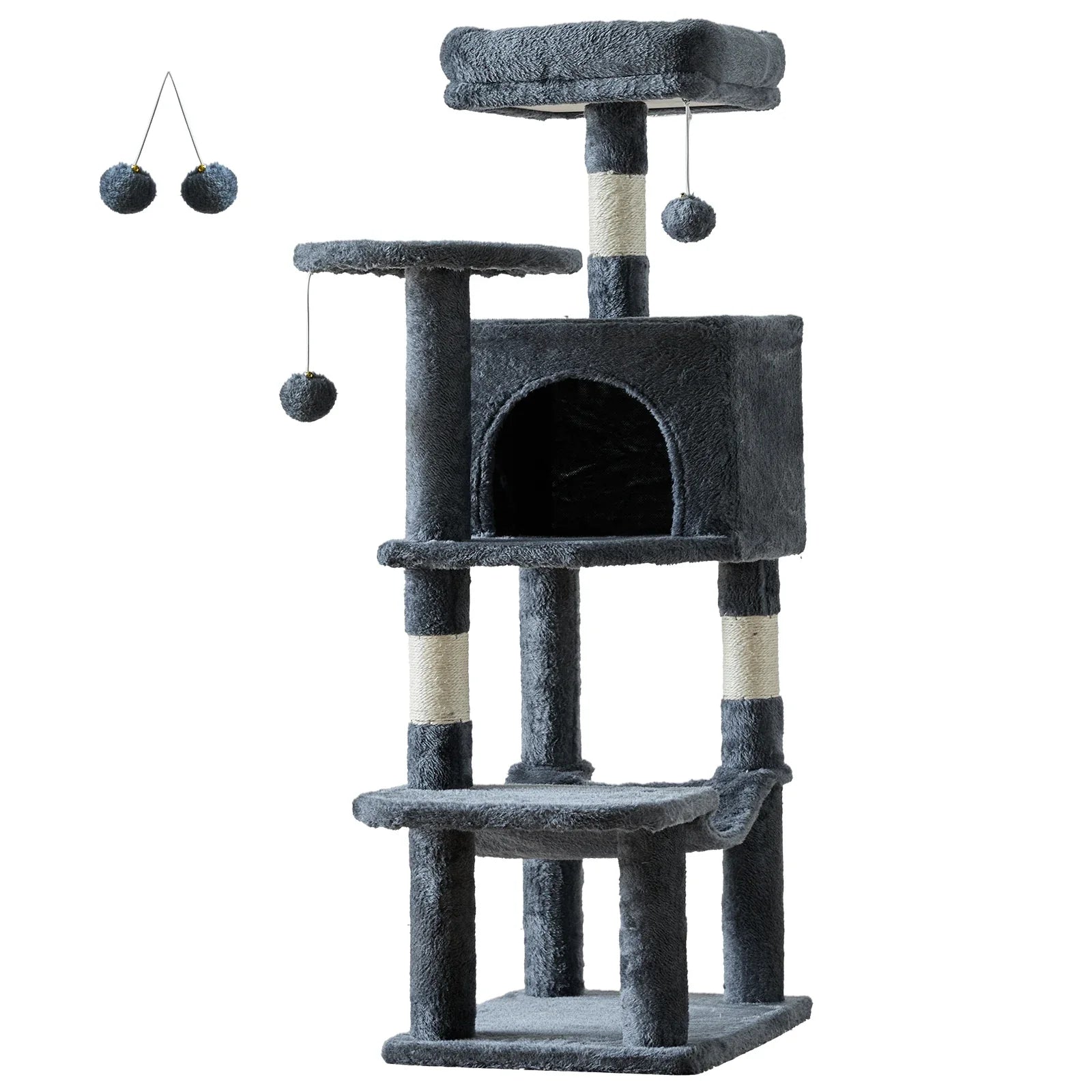 44In Cat Tree Tall Multi-Cat Climbing Tower