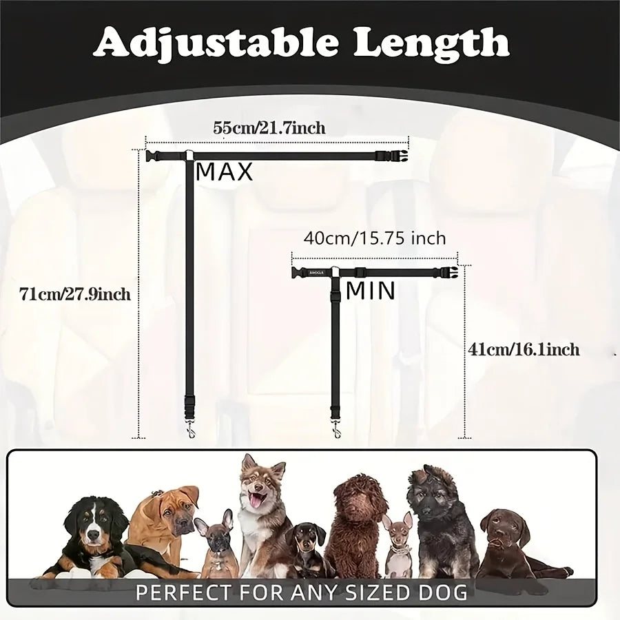 Dog Car Seat Belt Tether For Vehicle Safety Harness