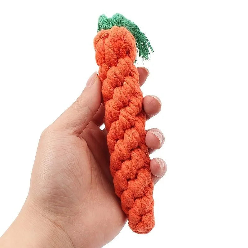 Anti-Anxiety Carrot Knot Chew Toy for Dogs for Small to Medium Dogs | Durable Dog Toys