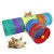 Cat Tunnel Tube Kitty Tunnel Bored Cat Pet Toys Peek Hole Toy Interactive for Indoor Cats Exercise Fun Reduce Anxiety Durable