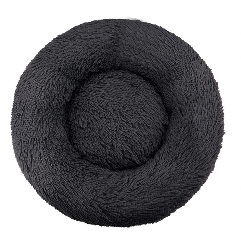 Round Pet Bed – Super Soft Plush Dog & Cat Bed for Large and Medium Dogs, Winter Warm Sleeping