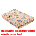 Soft Fluffy Pet Blanket Fleece Paw Print Mat for Dogs