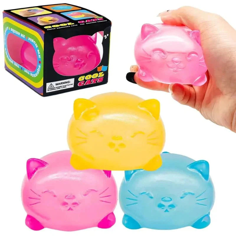 Squishy 1 PC Cat Decompression Toy Non Stick Non Toxic Odorless