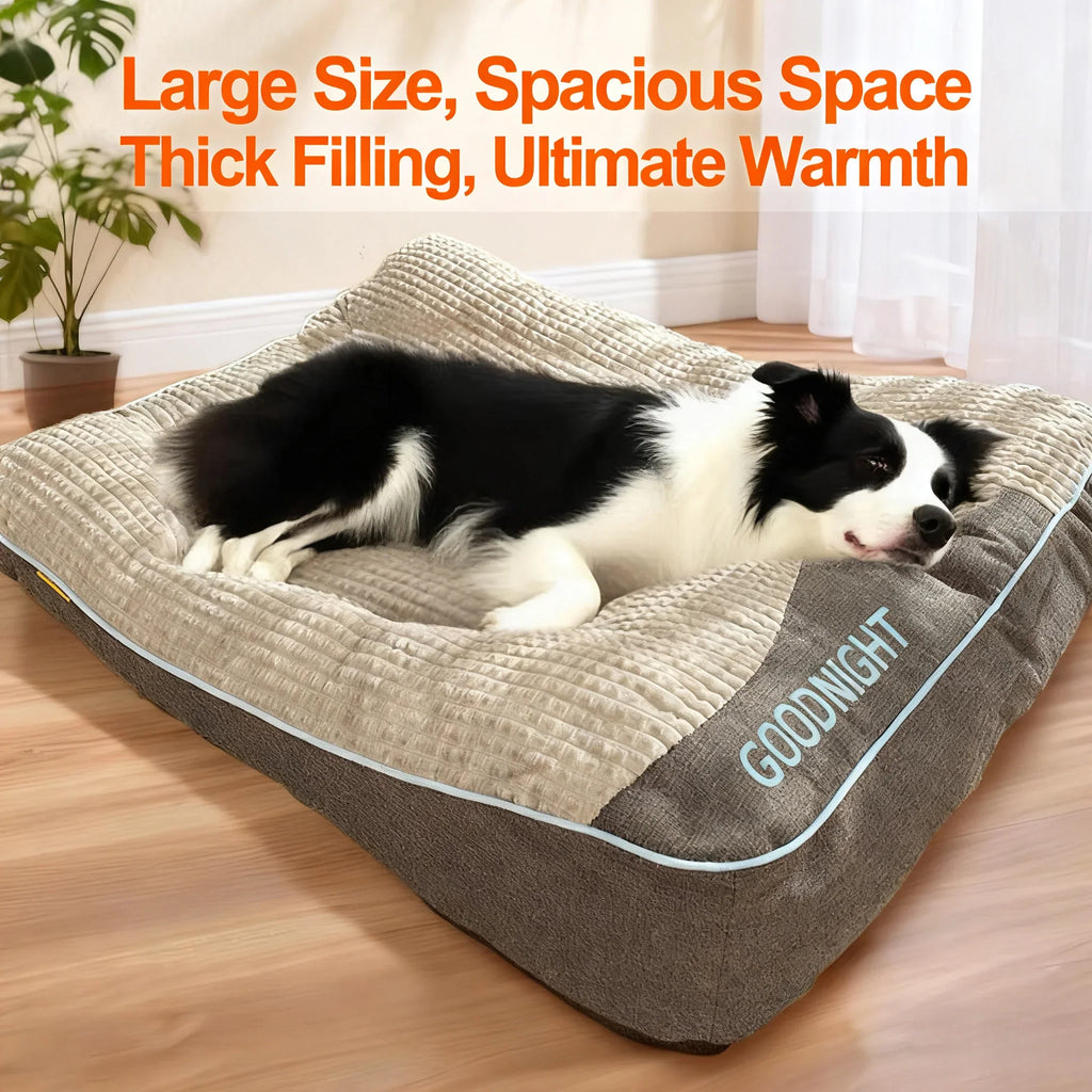 Extra Thick,  Orthopedic, Extra Large Dog Bed 47inch for Large Dogs, Orthopedic Dog Mat for Large Senior Dogs,Durable Kennel Cush