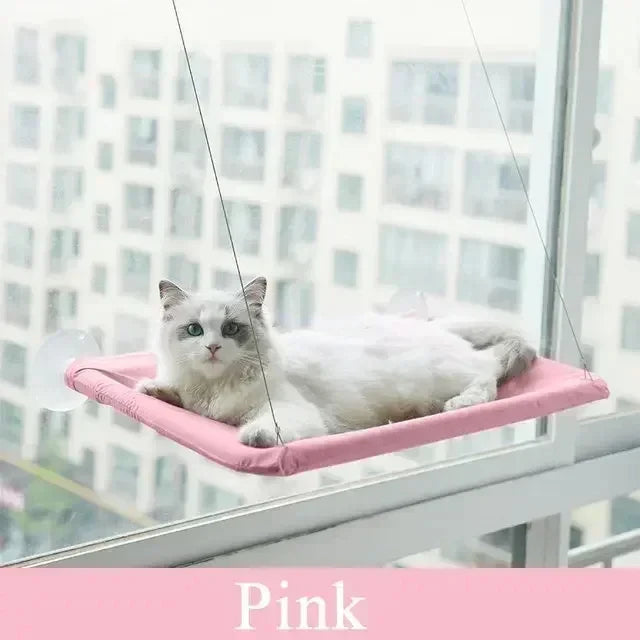 Winter Cat Window Hanging Hammock Bed Suction Cup Space Saving All Seasons Easy Install Pet Bed Cat Climbing Frame