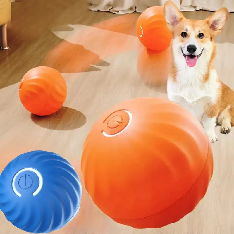Interactive Dog Ball Toy – USB Rechargeable Moving Toy