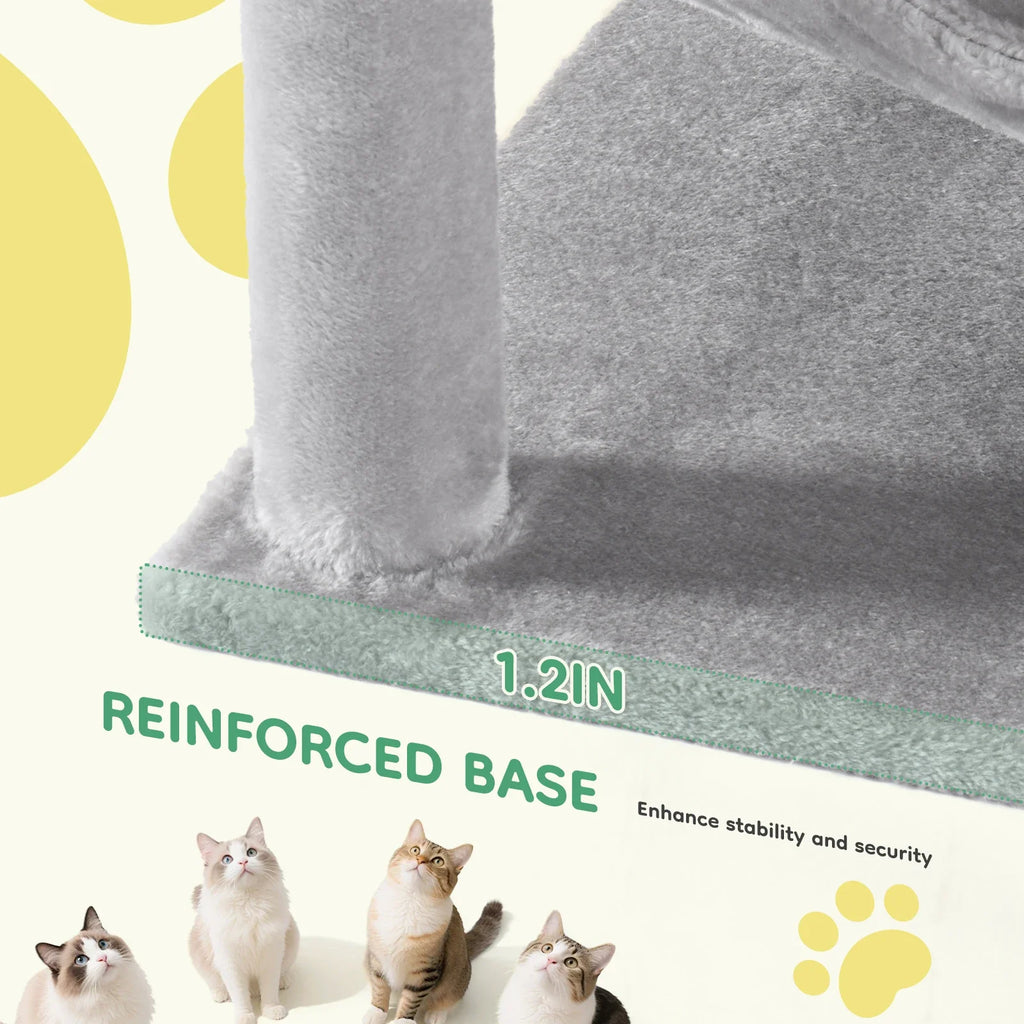 44In Cat Tree Tall Multi-Cat Climbing Tower