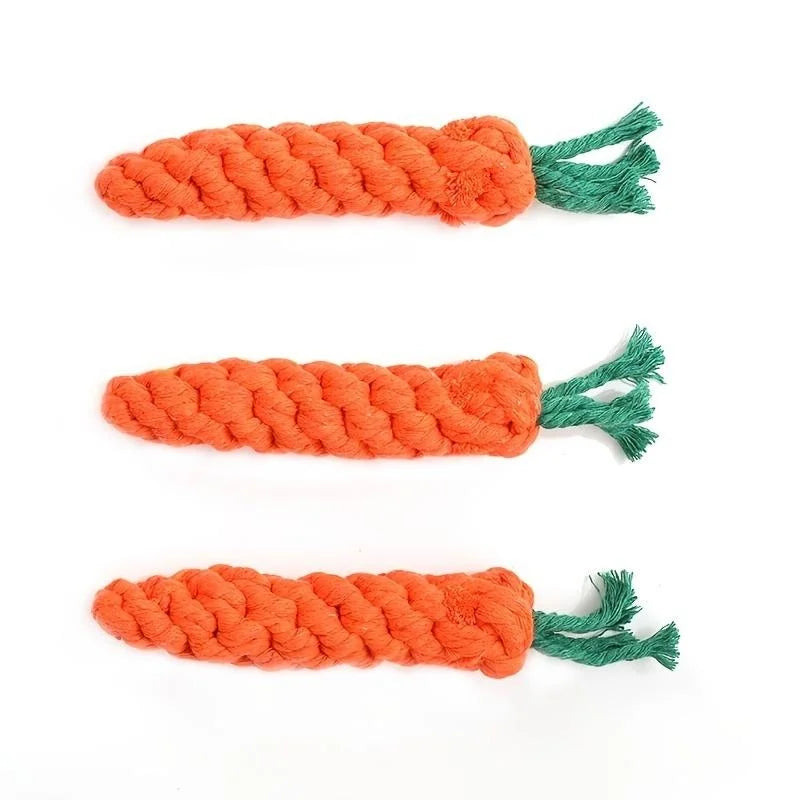 Anti-Anxiety Carrot Knot Chew Toy for Dogs for Small to Medium Dogs | Durable Dog Toys
