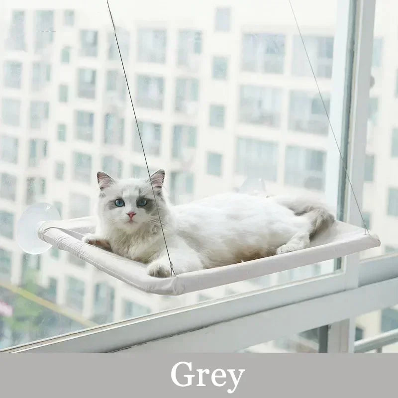 Winter Cat Window Hanging Hammock Bed Suction Cup Space Saving All Seasons Easy Install Pet Bed Cat Climbing Frame