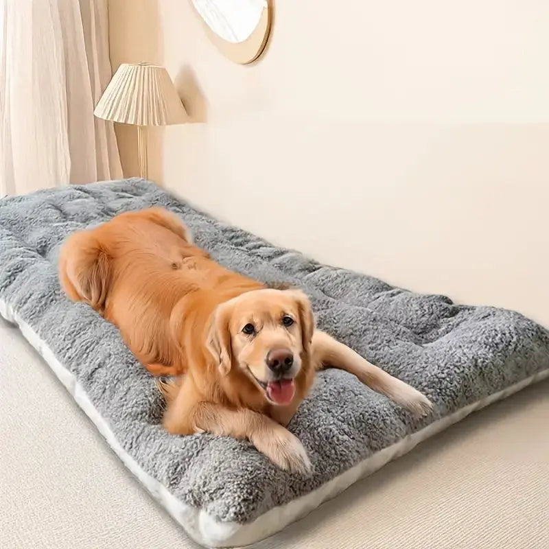 EJVS™  Dog Bed Mat Large Size Sleeping Pad for Winter Use Keep Warm Double-sided Use Golden Retriever Stress-relieving Sleeping Pad