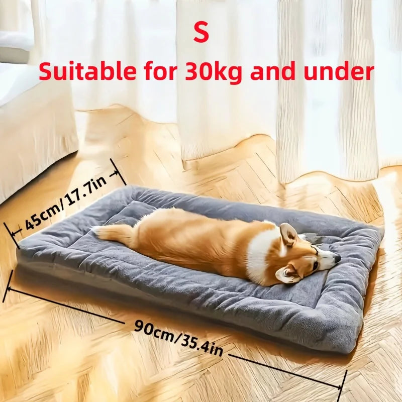 EJVS™  Dog Bed Mat Large Size Sleeping Pad for Winter Use Keep Warm Double-sided Use Golden Retriever Stress-relieving Sleeping Pad