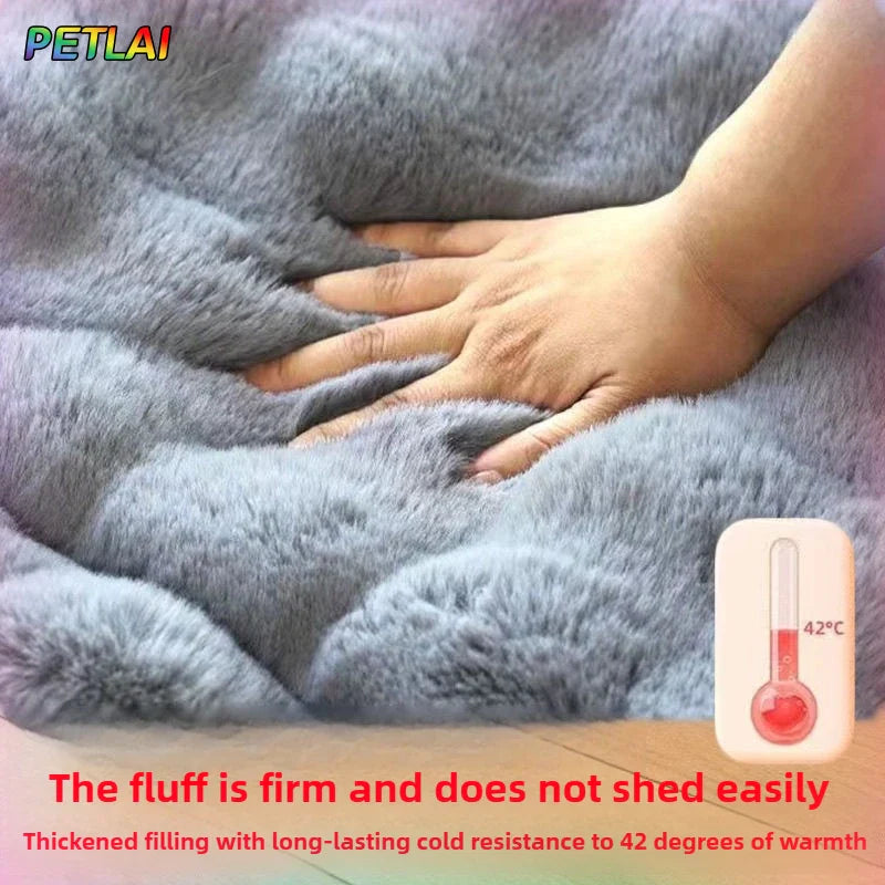 EJVS™  Dog Bed Mat Large Size Sleeping Pad for Winter Use Keep Warm Double-sided Use Golden Retriever Stress-relieving Sleeping Pad