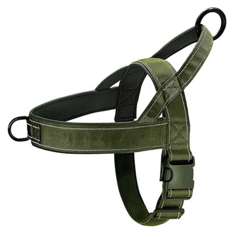 Pet Luxury Store™ - Tactical Anti-Pull Dog Harness - 1000D Nylon Adjustable for Large Dogs, Outdoor Training Vest with Handle & Reflective