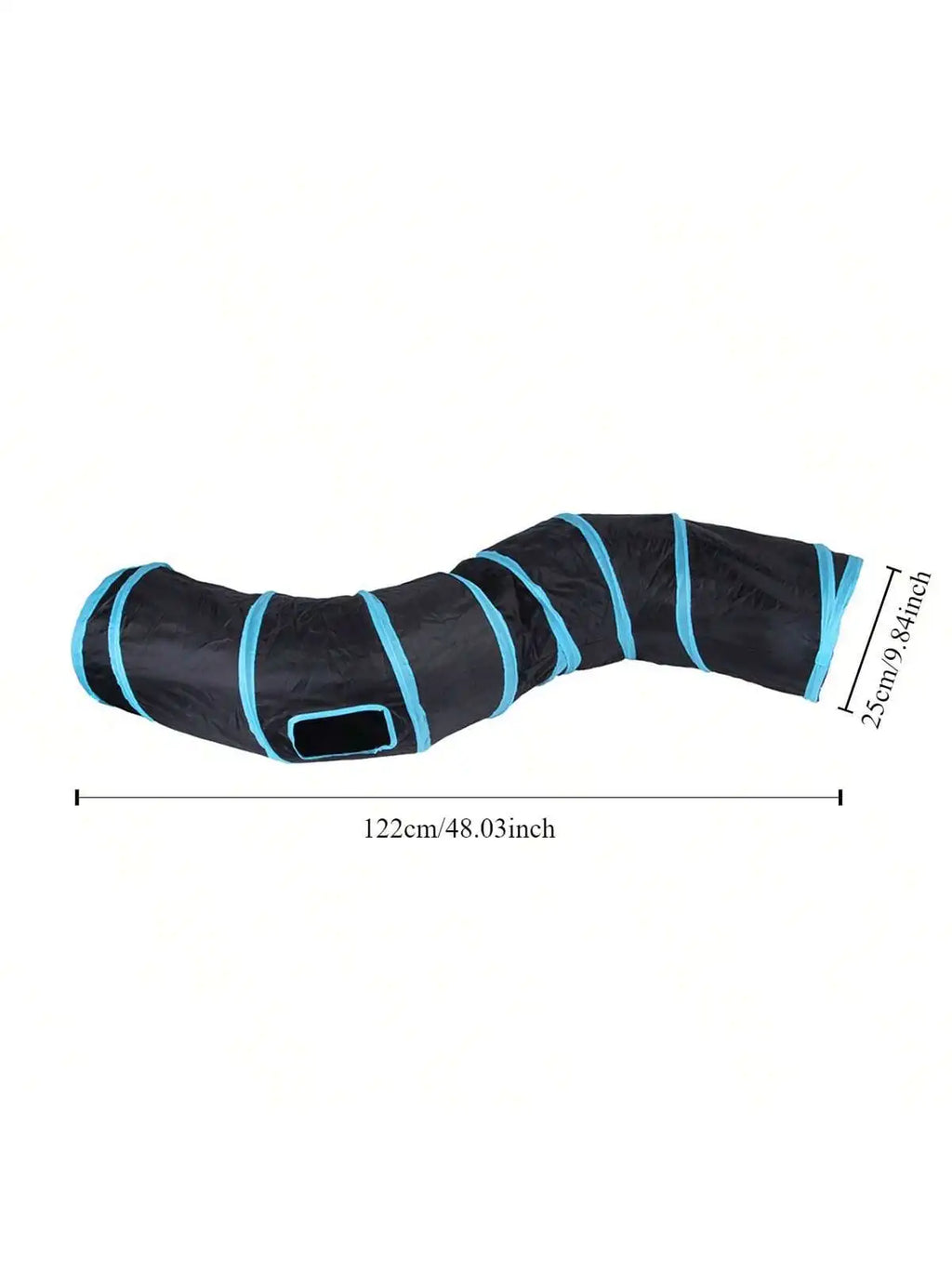 Cat Tunnel Tube Kitty Tunnel Bored Cat Pet Toys Peek Hole Toy Interactive for Indoor Cats Exercise Fun Reduce Anxiety Durable