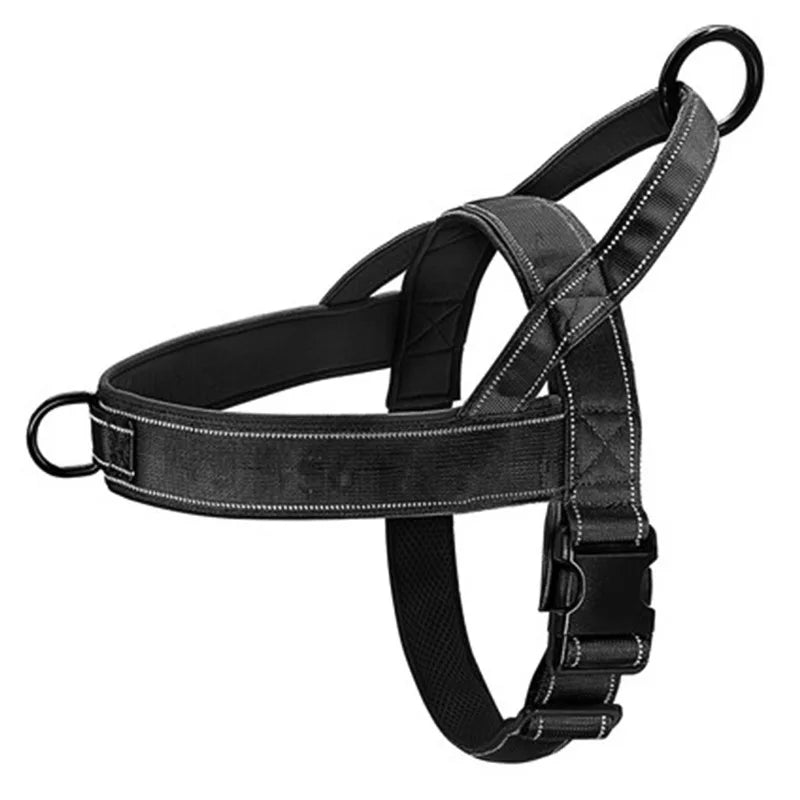 Pet Luxury Store™ - Tactical Anti-Pull Dog Harness - 1000D Nylon Adjustable for Large Dogs, Outdoor Training Vest with Handle & Reflective