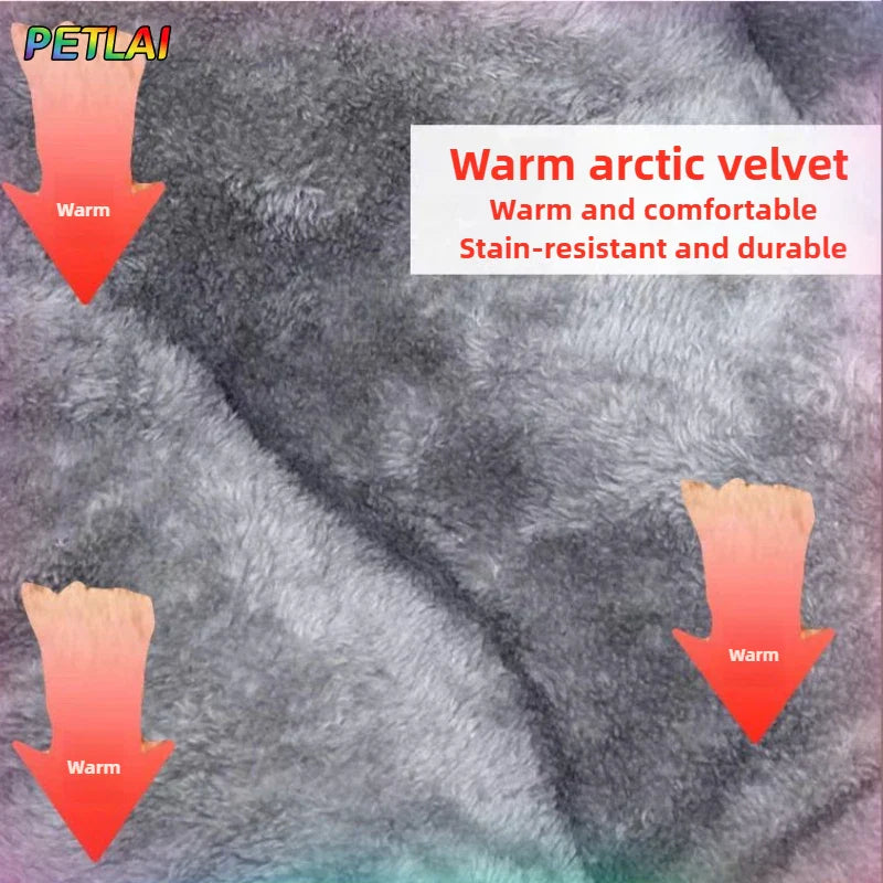 EJVS™  Dog Bed Mat Large Size Sleeping Pad for Winter Use Keep Warm Double-sided Use Golden Retriever Stress-relieving Sleeping Pad