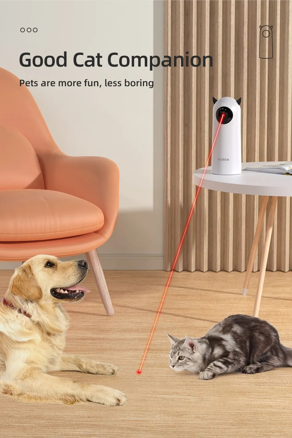 Automatic Laser Cat Toy Interactive Smart Teaser for Cats UK