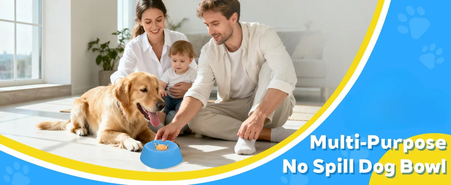Anti-Anxiety Dog Slow Feeder Bowl | Non-Slip Lick Mat & Toy