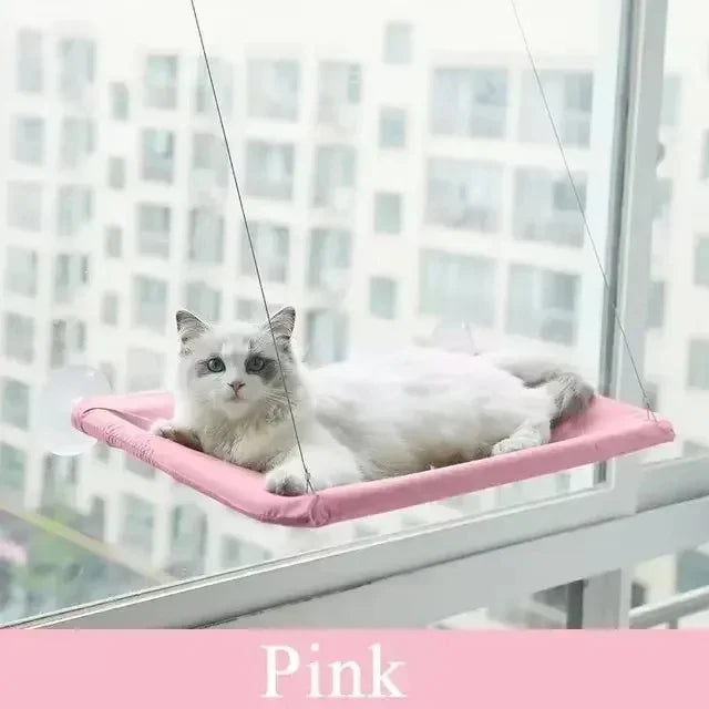 Winter Cat Window Hanging Hammock Bed Suction Cup Space Saving All Seasons Easy Install Pet Bed Cat Climbing Frame