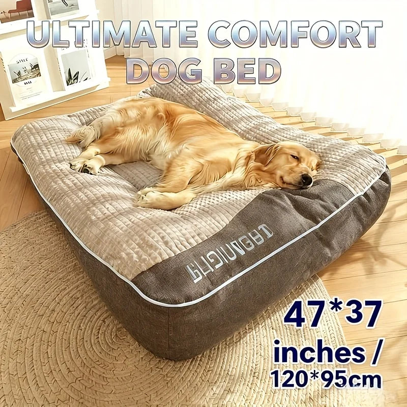 Extra Thick,  Orthopedic, Extra Large Dog Bed 47inch for Large Dogs, Orthopedic Dog Mat for Large Senior Dogs,Durable Kennel Cush