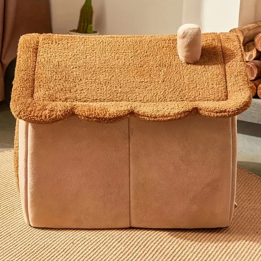 Foldable Pet House – Removable & Washable Cat and Dog Bed for Small to Medium Pets