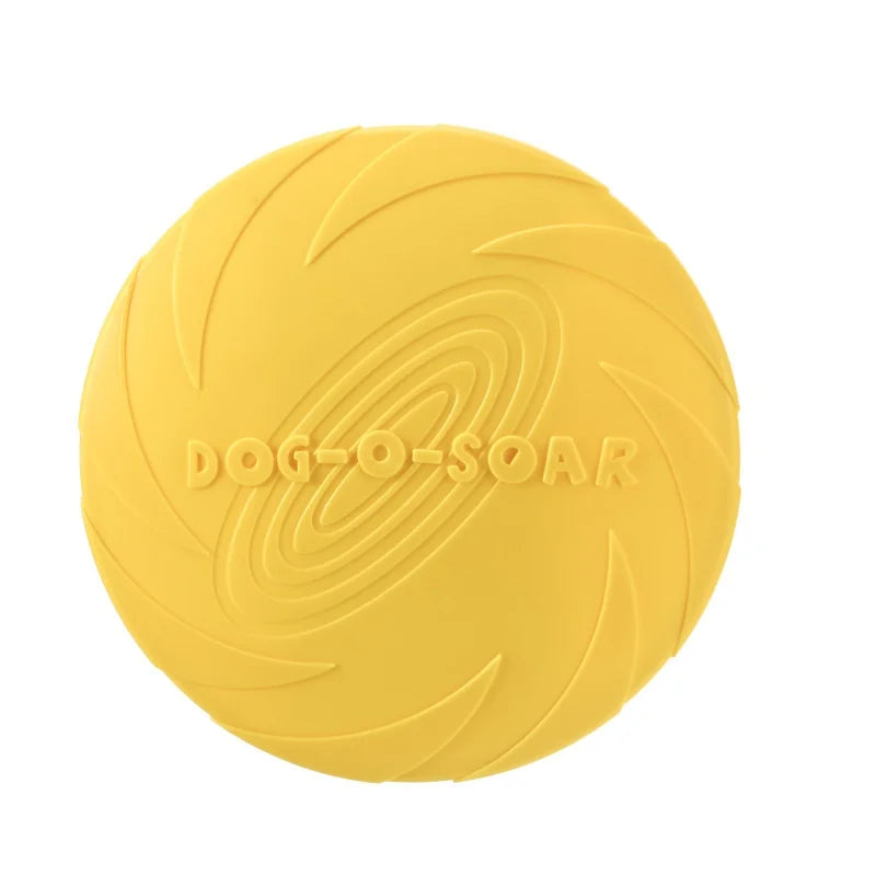 Interactive Flying Disc Dog Toy – Silicone Chew-Resistant Pet Frisbee