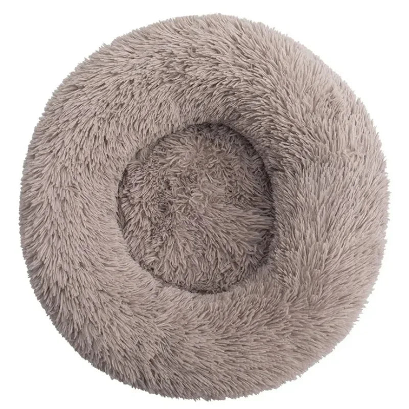 Round Pet Bed – Super Soft Plush Dog & Cat Bed for Large and Medium Dogs, Winter Warm Sleeping