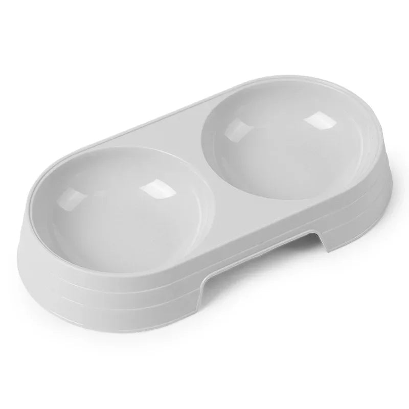 Double Pet Bowls Dog Food Water Feeder Stainless Steel Pet Drinking Dish Feeder Cat Puppy Feeding Supplies Small Dog Accessories