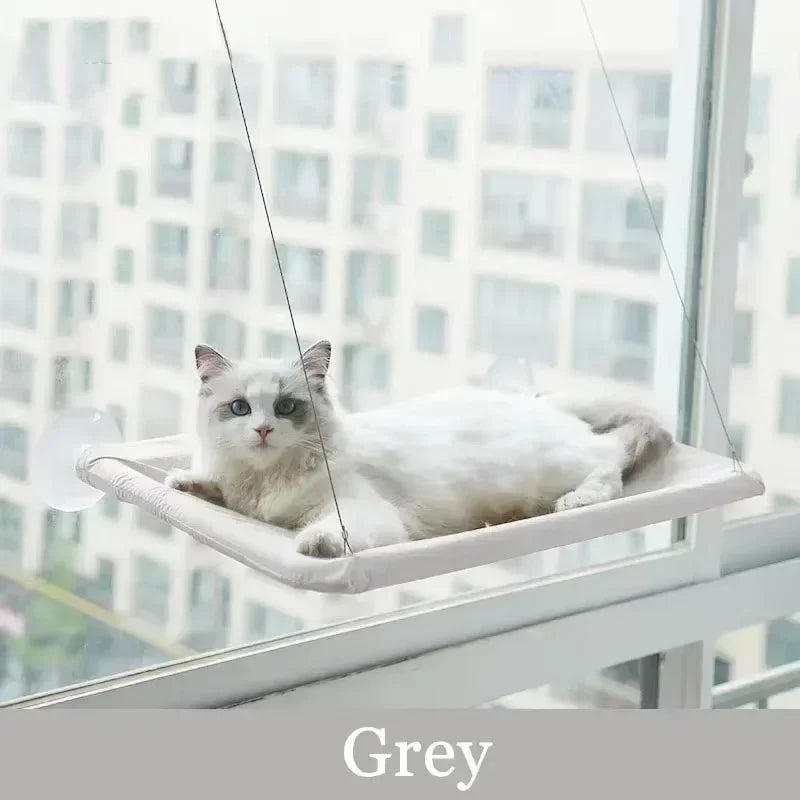 Winter Cat Window Hanging Hammock Bed Suction Cup Space Saving All Seasons Easy Install Pet Bed Cat Climbing Frame