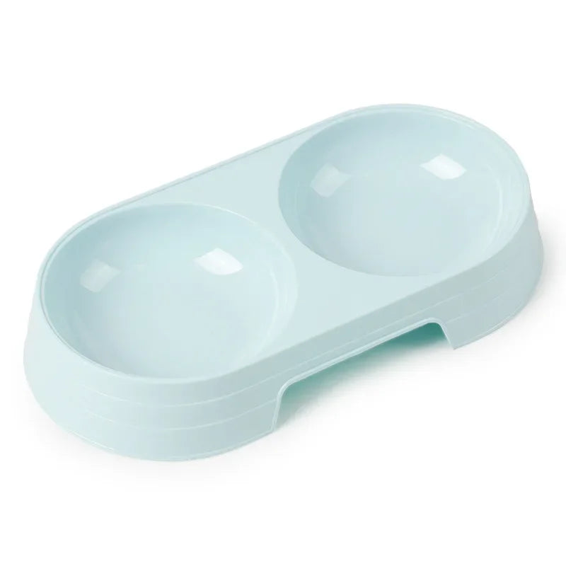 Double Pet Bowls Dog Food Water Feeder Stainless Steel Pet Drinking Dish Feeder Cat Puppy Feeding Supplies Small Dog Accessories