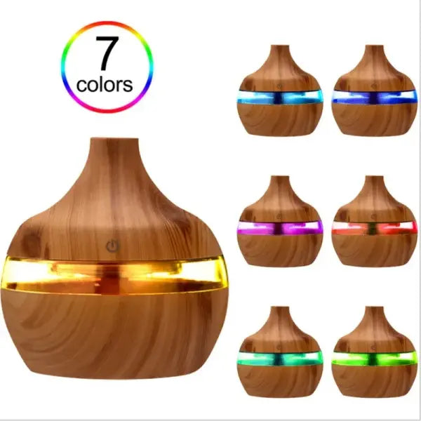 Ultrasonic air humidifier aroma diffuser unisex (300ml) for aromatherapy